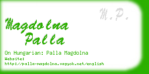 magdolna palla business card